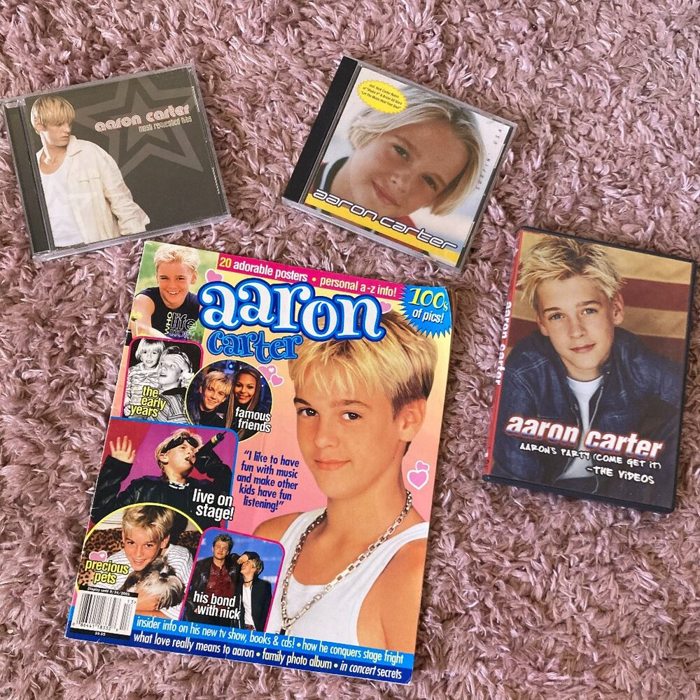 Rare 2001 Aaron Carter Magazine Bundle!